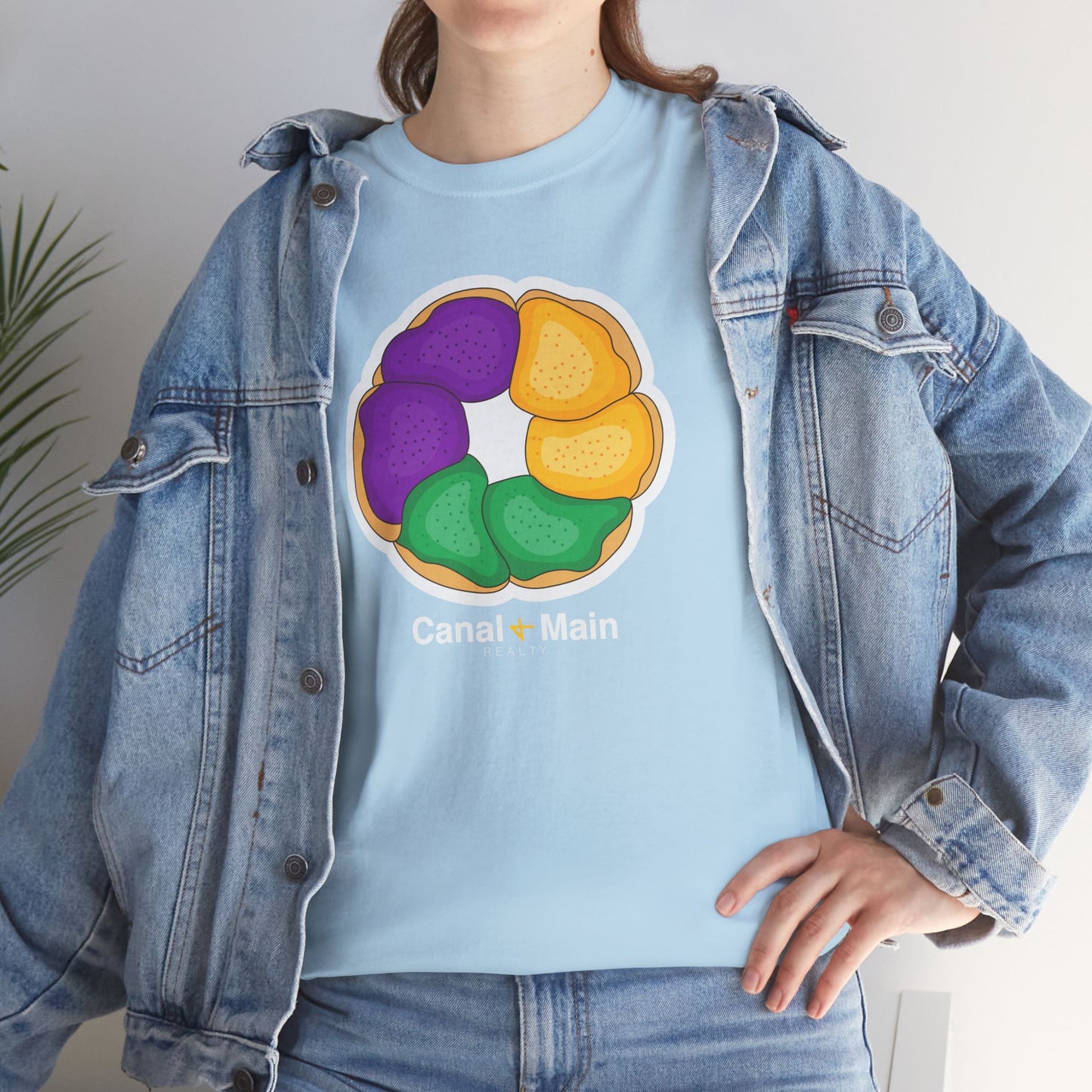 King Cake Tee — Mardi Gras Donut Design Shirt