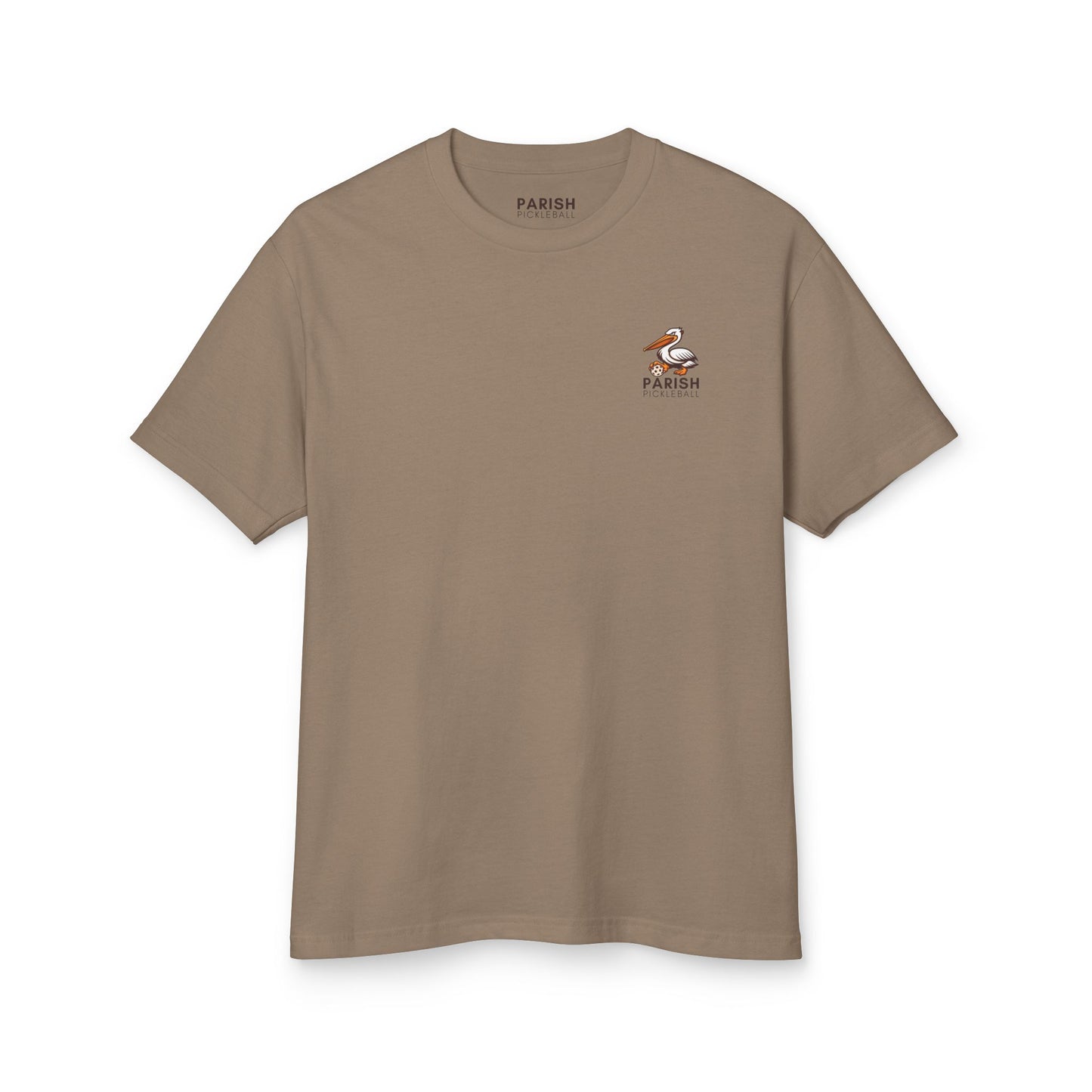 Parish Pickleball Logo Tee — Garment-Dyed Cotton Shirt