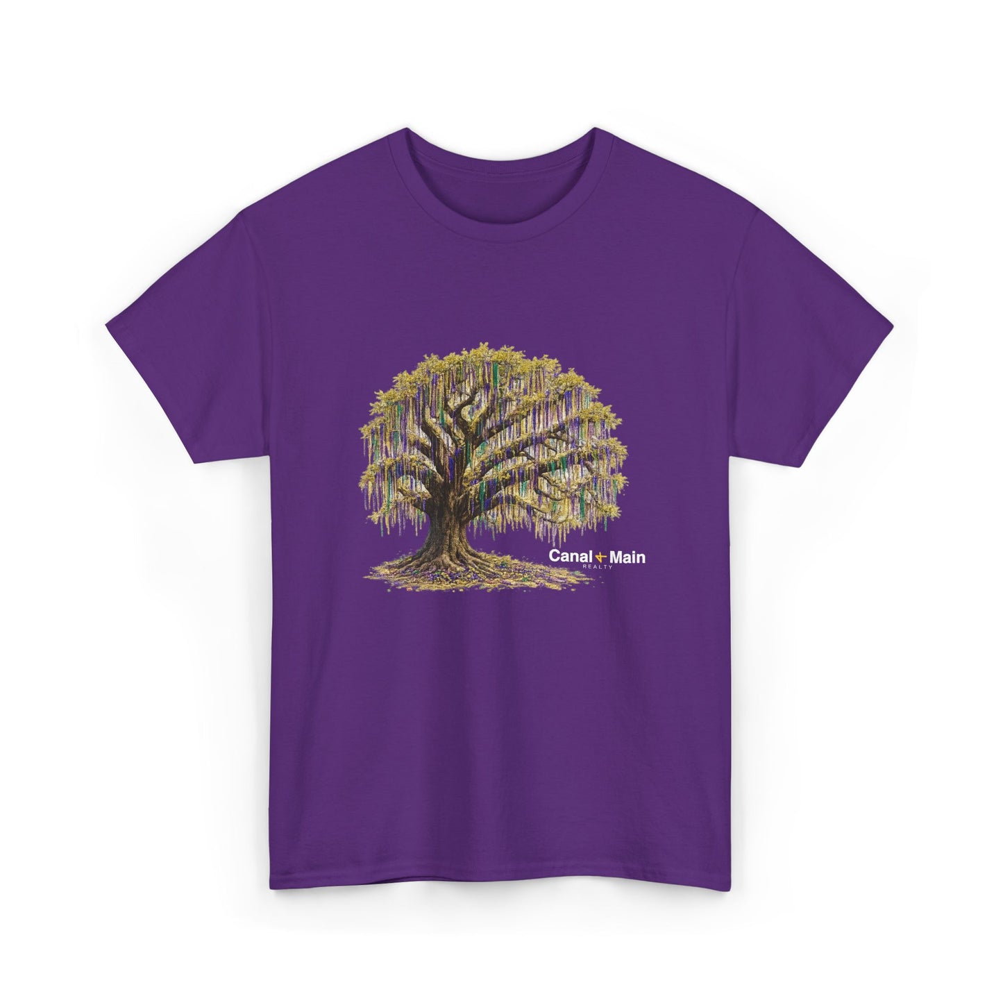 Carnival Oak Tree Canopy — Vintage Oak Tree Graphic Tee