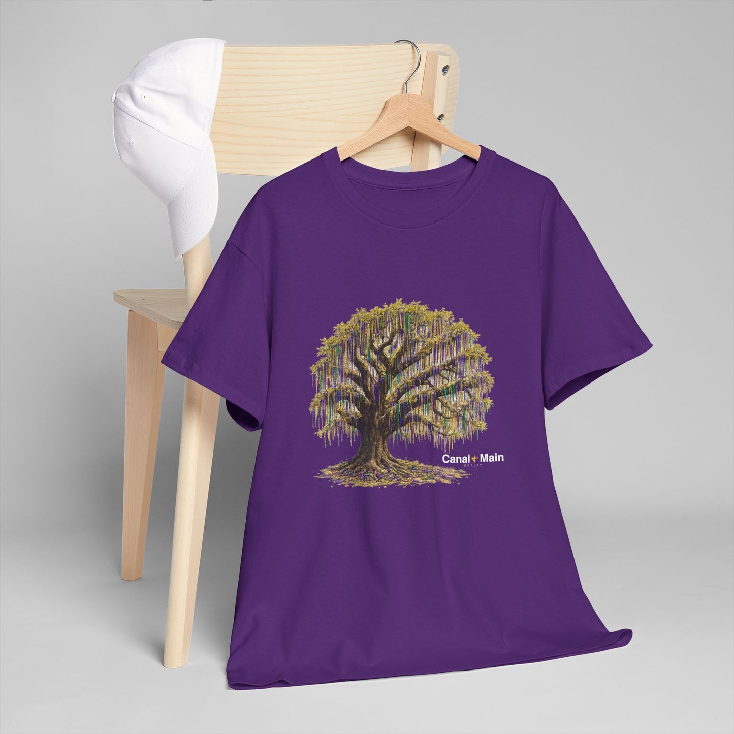 Carnival Oak Tree Canopy — Vintage Oak Tree Graphic Tee