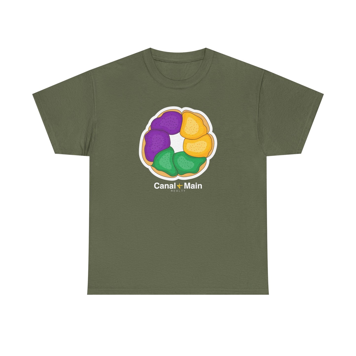 King Cake Tee — Mardi Gras Donut Design Shirt
