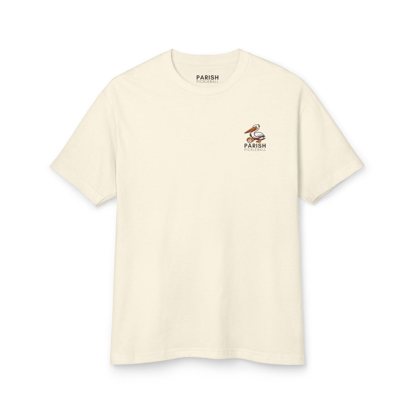 Parish Pickleball Logo Tee — Garment-Dyed Cotton Shirt
