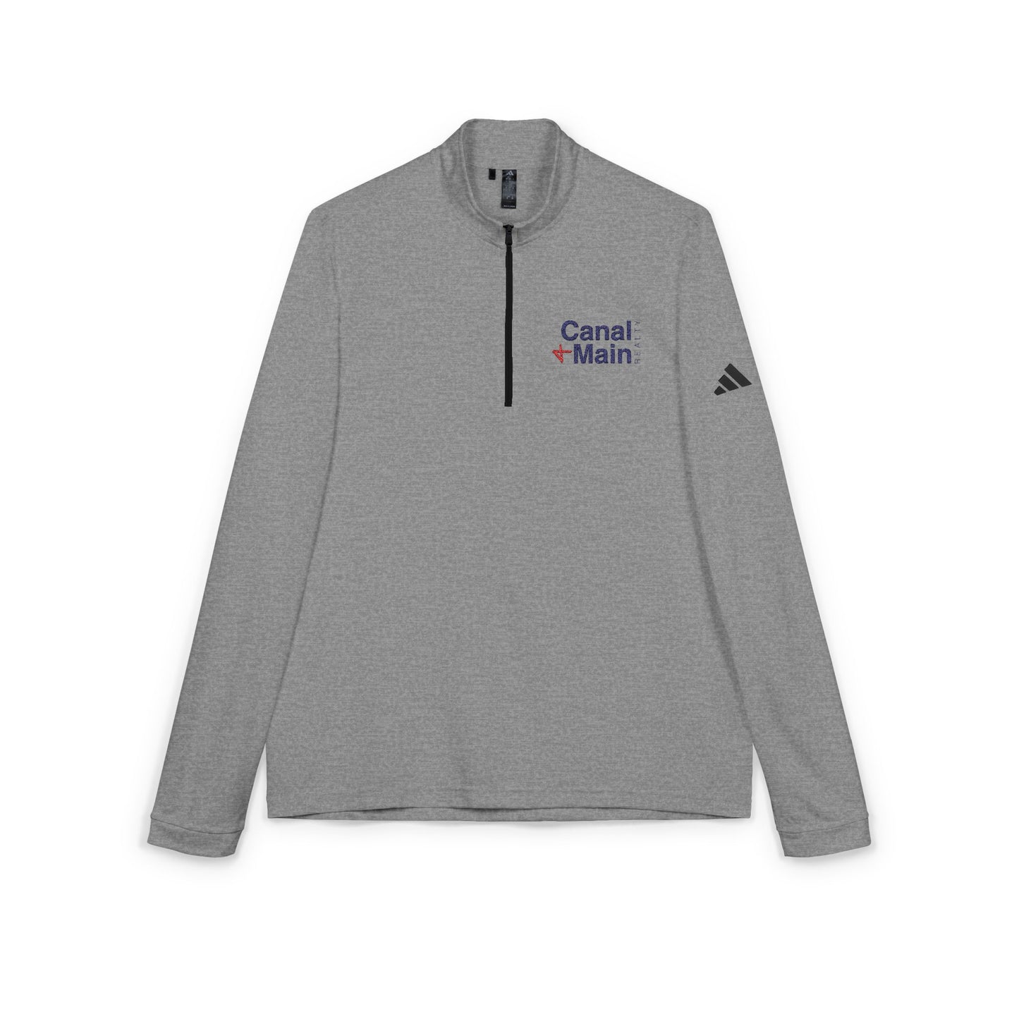 Canal & Main Embroidered adidas Quarter-Zip Pullover