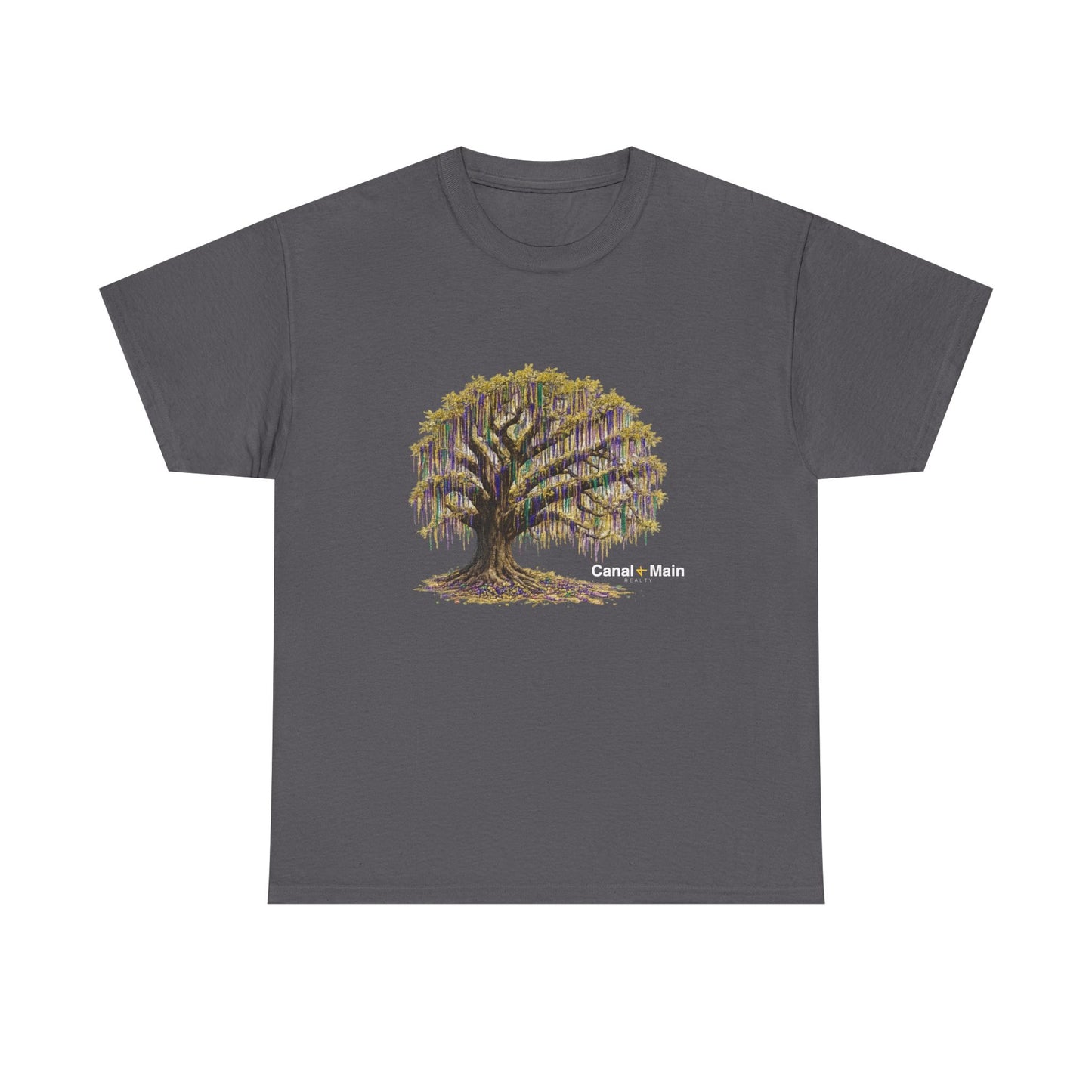 Carnival Oak Tree Canopy — Vintage Oak Tree Graphic Tee