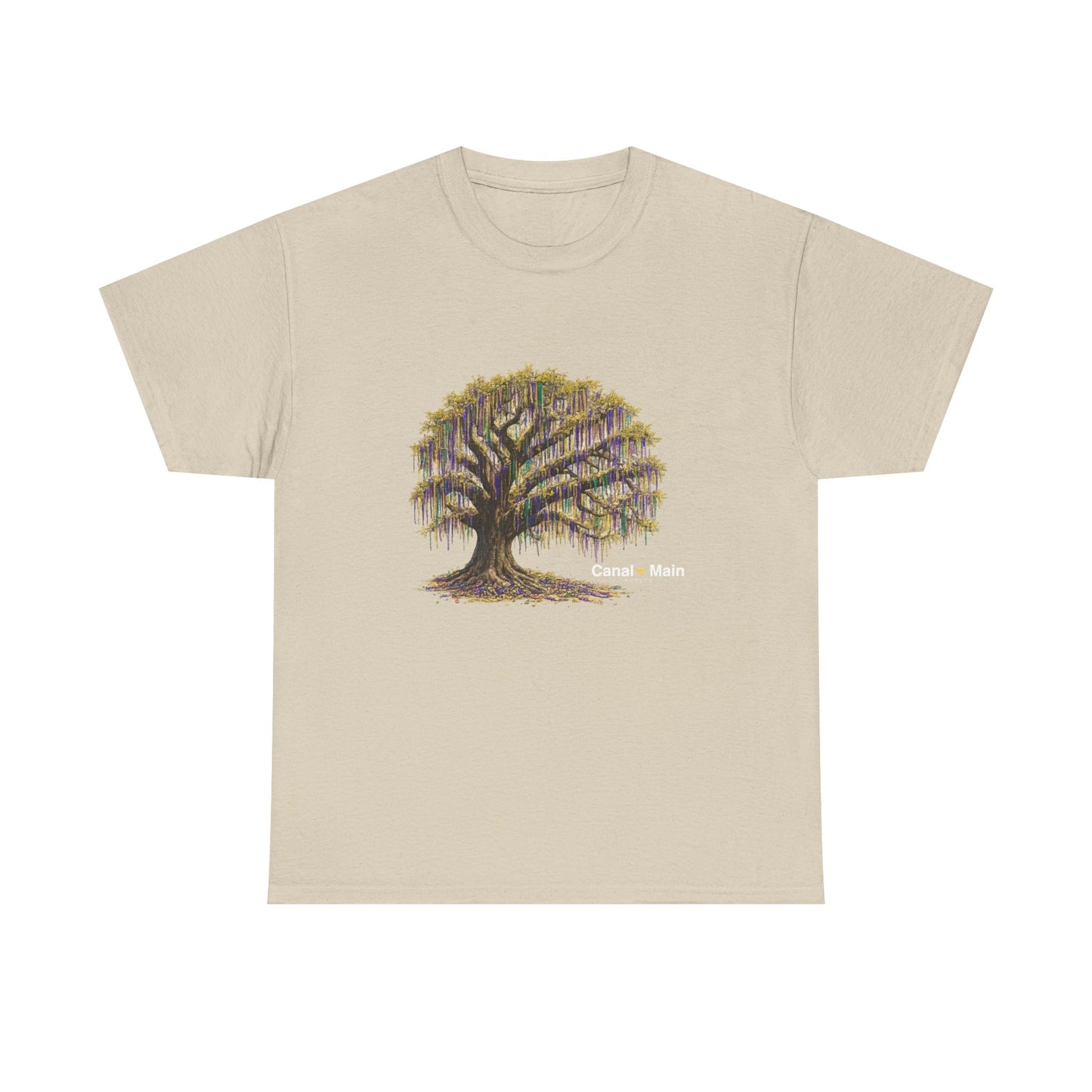 Carnival Oak Tree Canopy — Vintage Oak Tree Graphic Tee