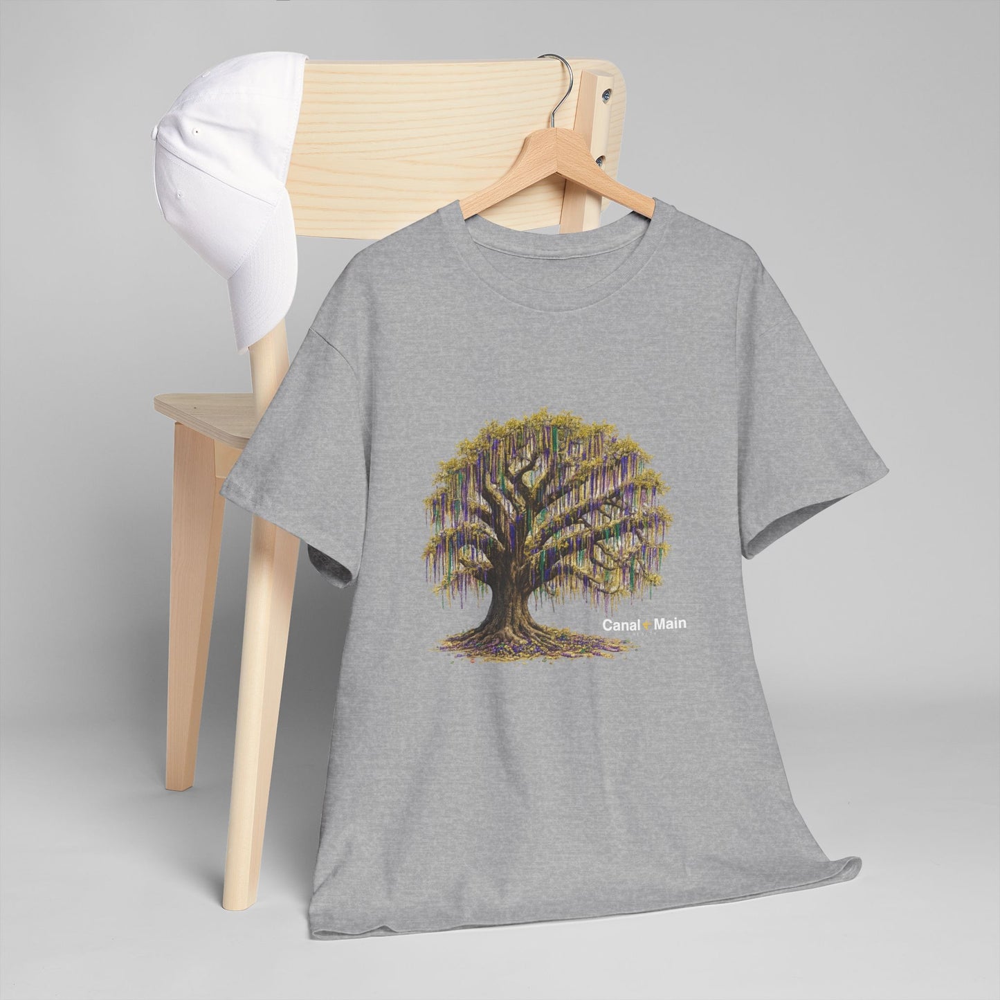 Carnival Oak Tree Canopy — Vintage Oak Tree Graphic Tee