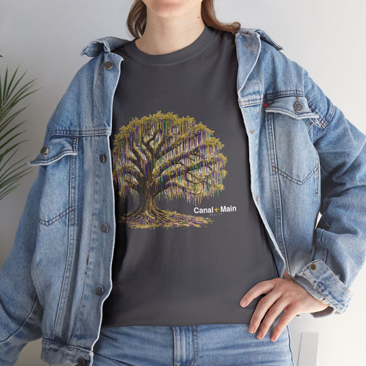 Carnival Oak Tree Canopy — Vintage Oak Tree Graphic Tee