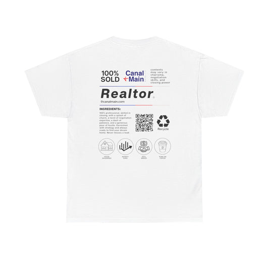 Realtor Branded Tee — Canal + Main Real Estate Graphic T-Shirt