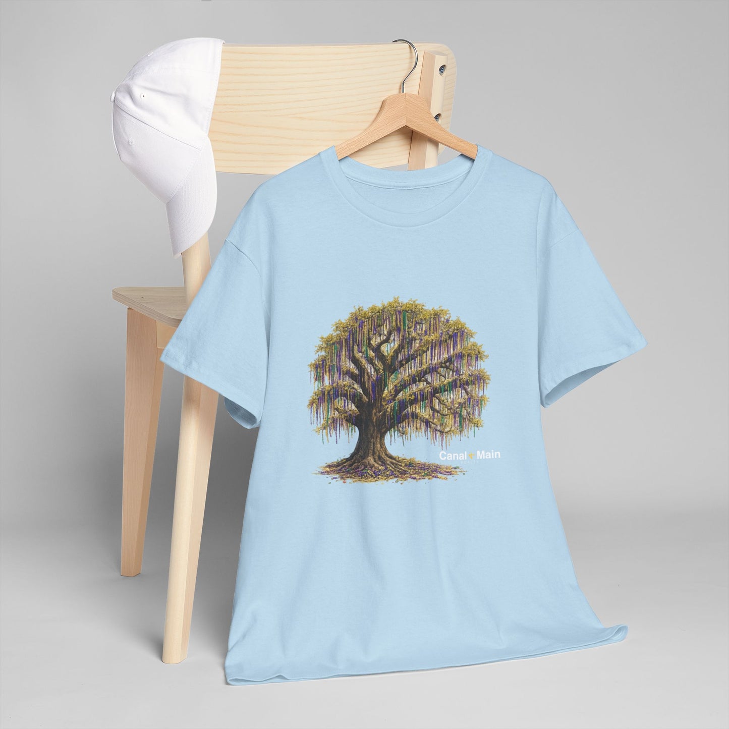 Carnival Oak Tree Canopy — Vintage Oak Tree Graphic Tee