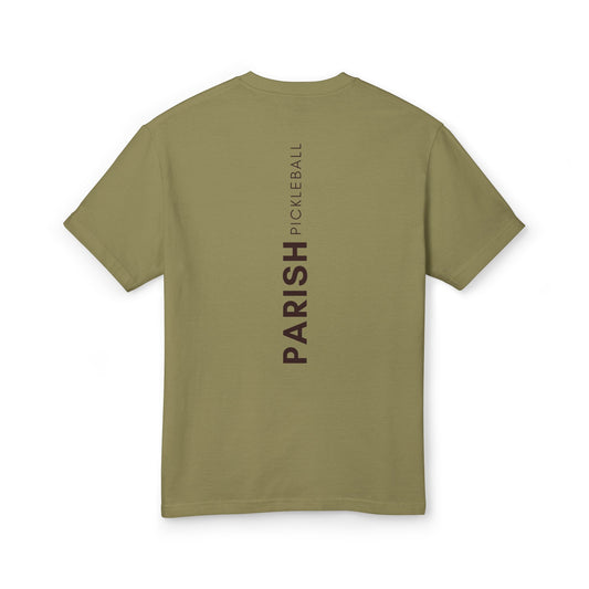 Parish Pickleball Logo Tee — Garment-Dyed Cotton Shirt