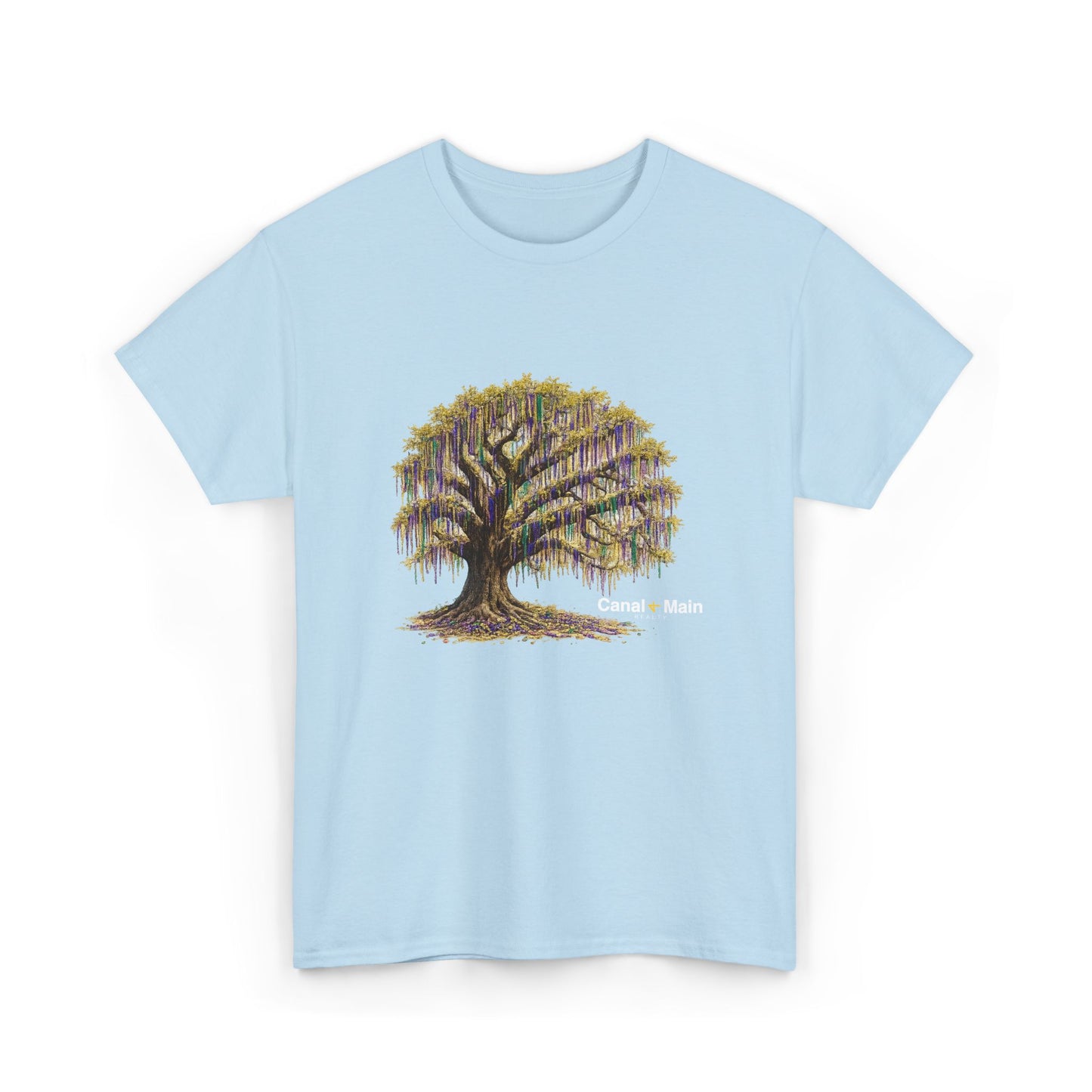 Carnival Oak Tree Canopy — Vintage Oak Tree Graphic Tee