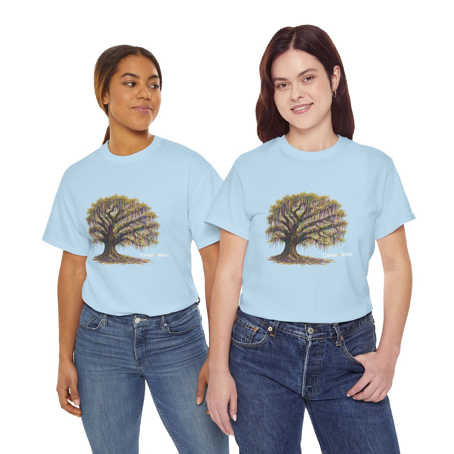 Carnival Oak Tree Canopy — Vintage Oak Tree Graphic Tee