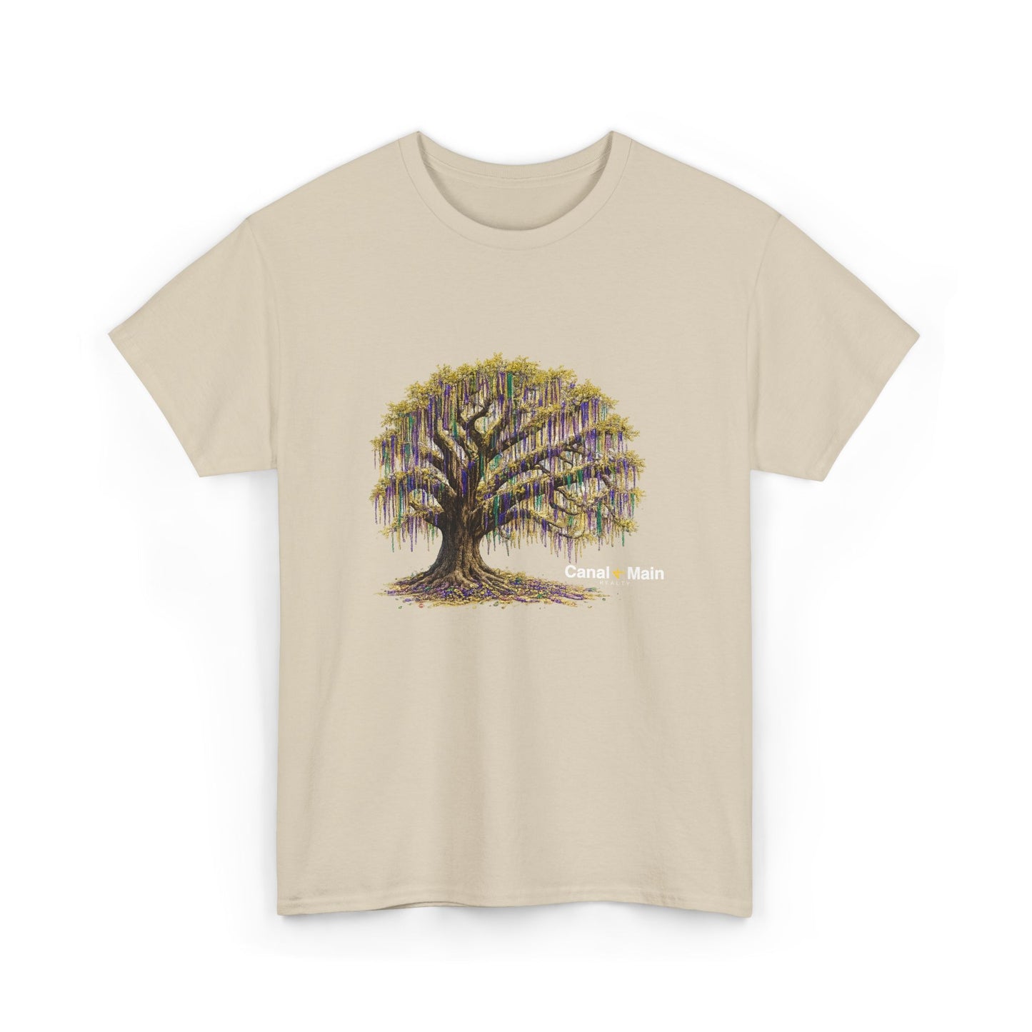 Carnival Oak Tree Canopy — Vintage Oak Tree Graphic Tee