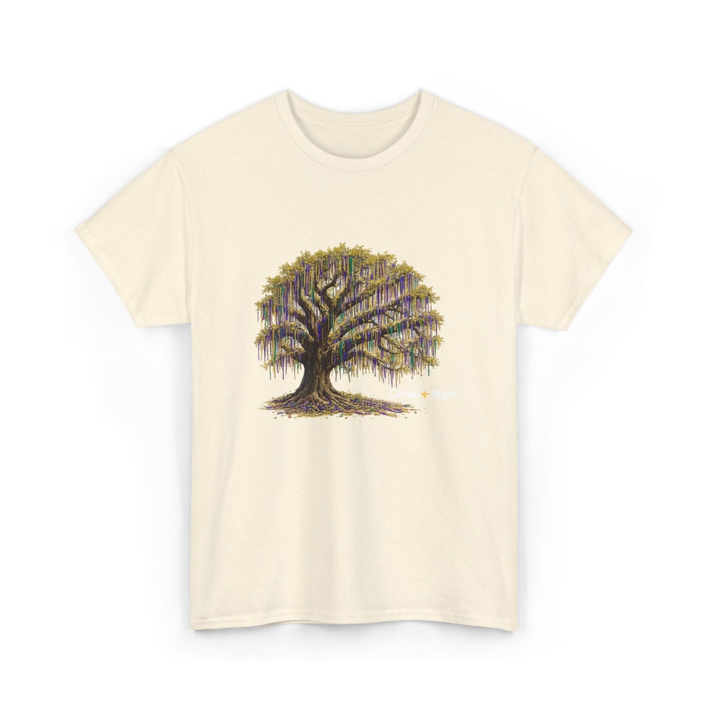 Carnival Oak Tree Canopy — Vintage Oak Tree Graphic Tee