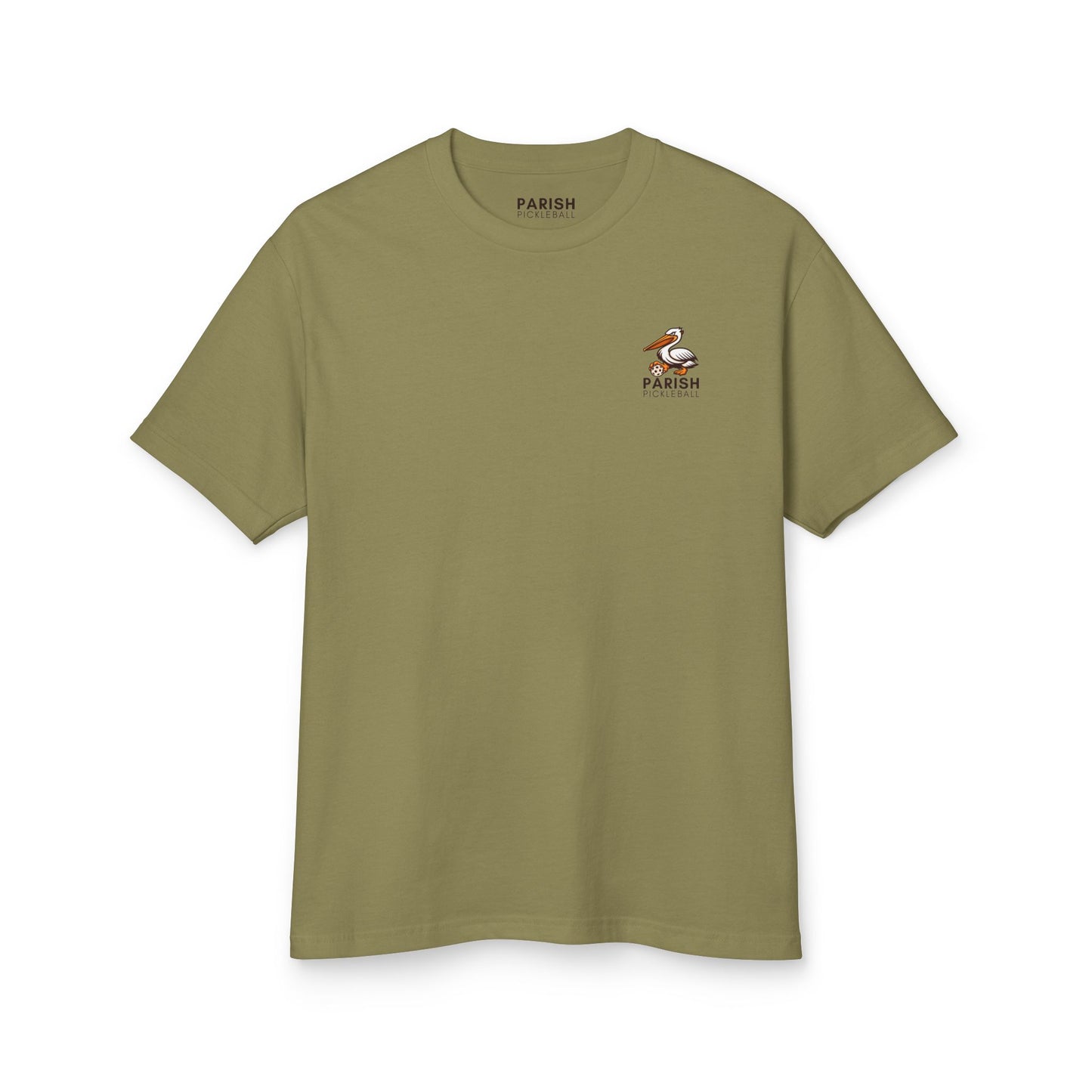 Parish Pickleball Logo Tee — Garment-Dyed Cotton Shirt