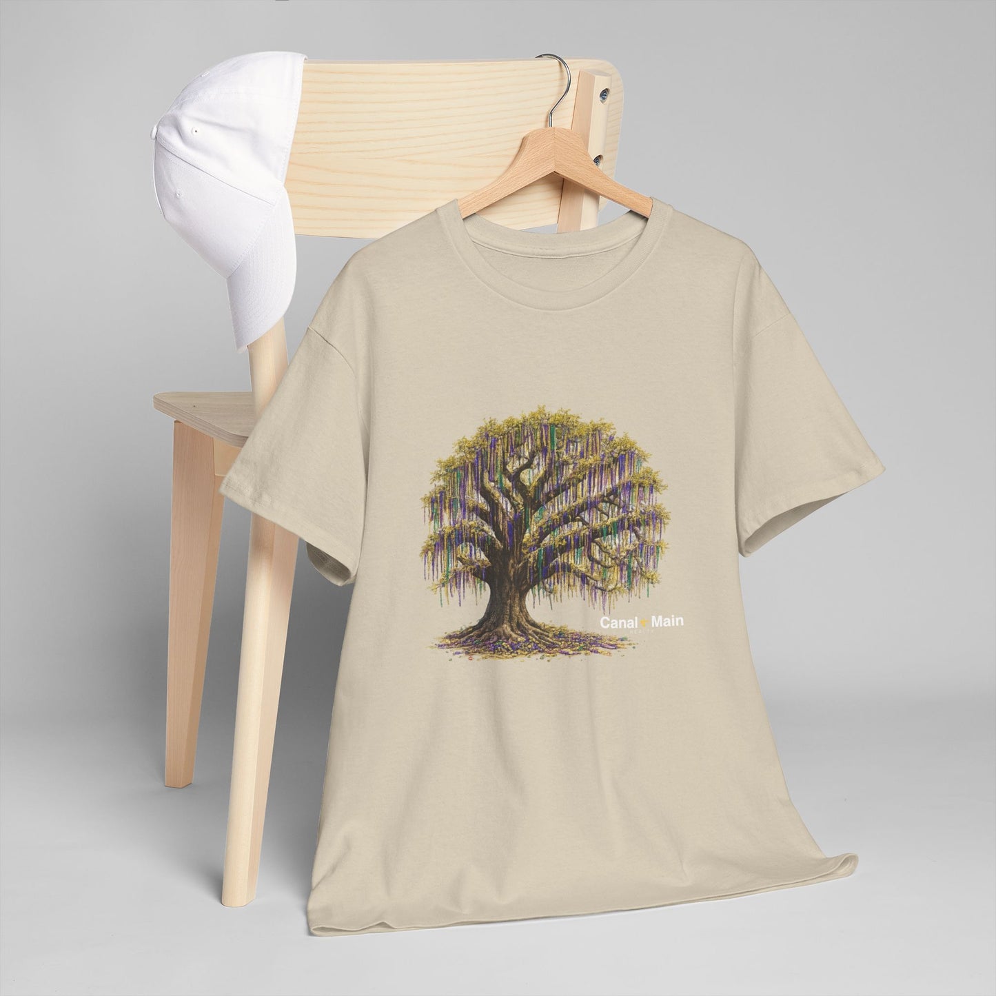 Carnival Oak Tree Canopy — Vintage Oak Tree Graphic Tee