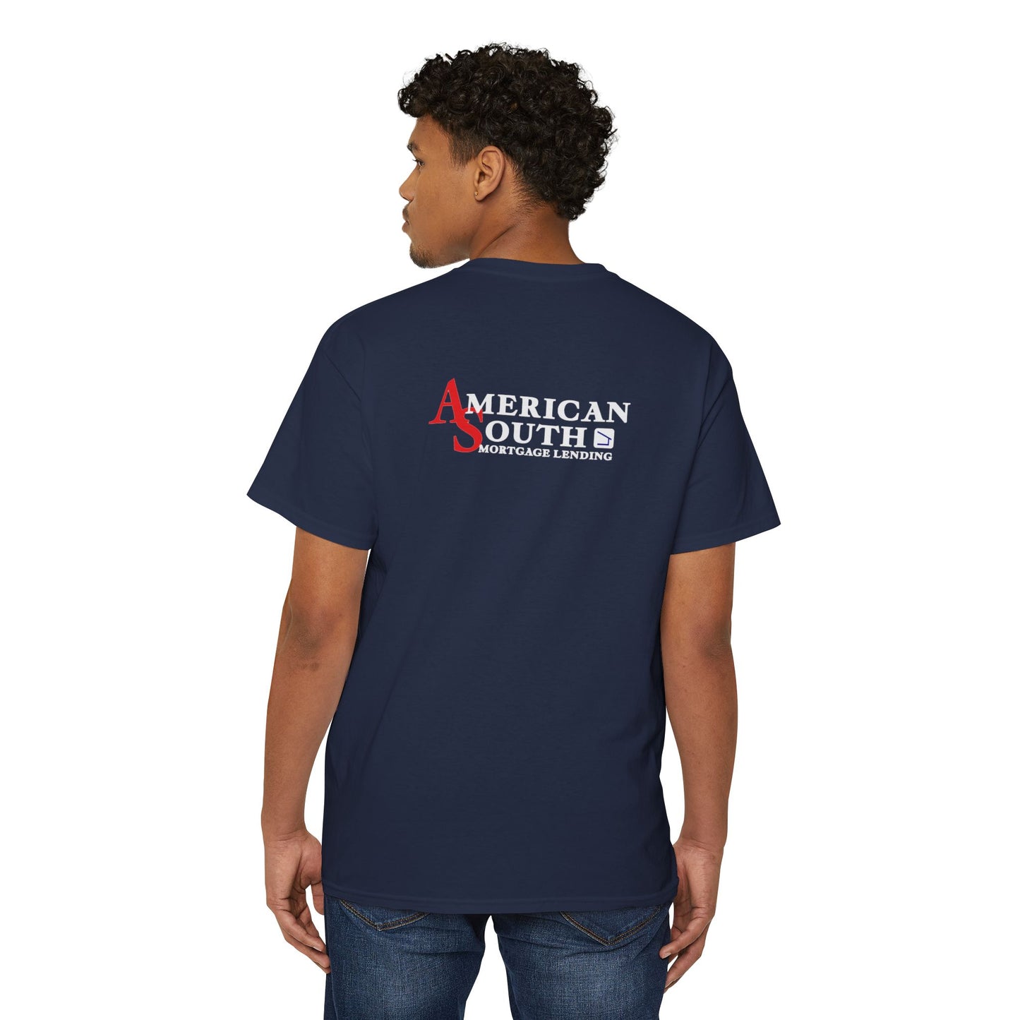 Magnolia Flower with Mardi Gras Beads - Pocket Tee