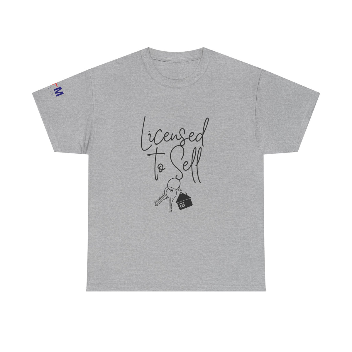 Licensed to Sell T-Shirt — Real Estate Agent Key & House Graphic