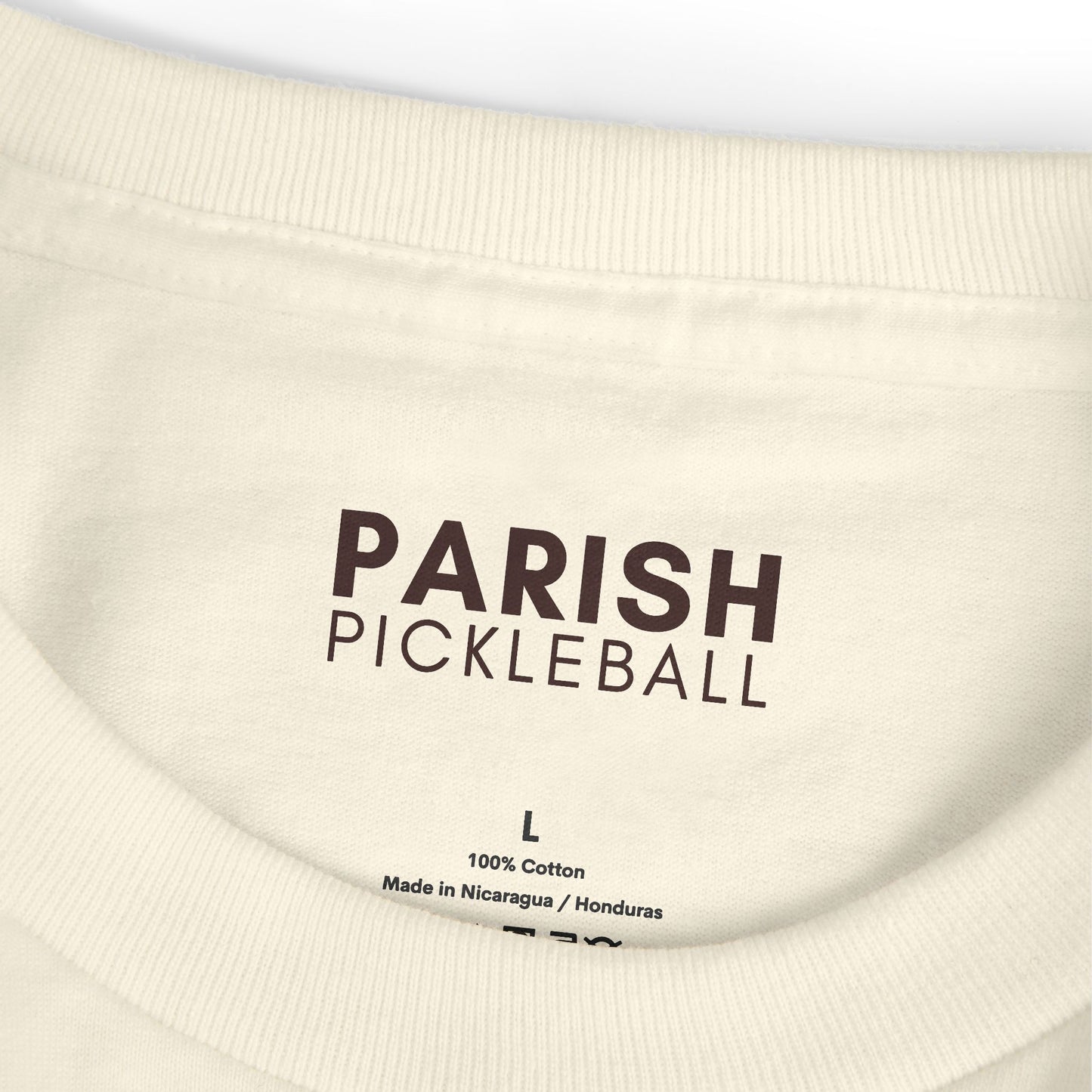 Parish Pickleball Logo Tee — Garment-Dyed Cotton Shirt