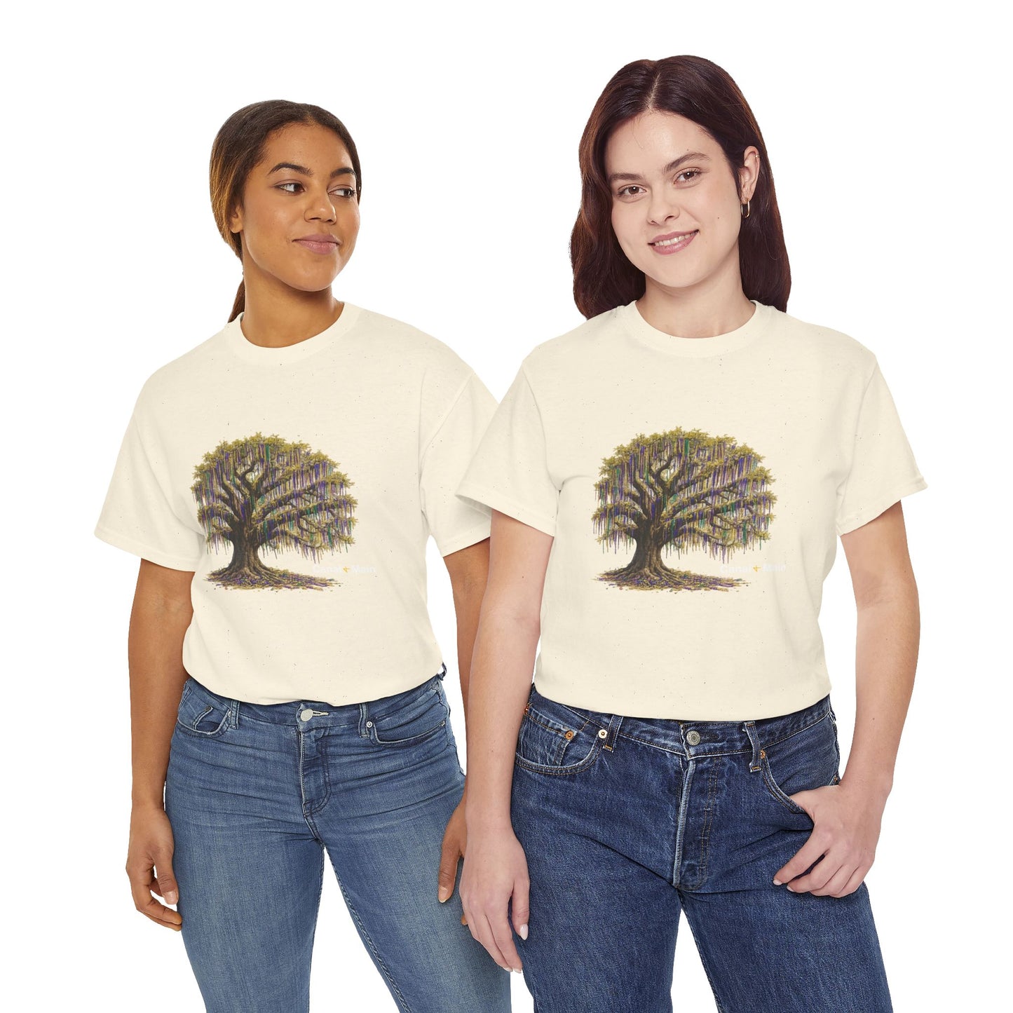 Carnival Oak Tree Canopy — Vintage Oak Tree Graphic Tee