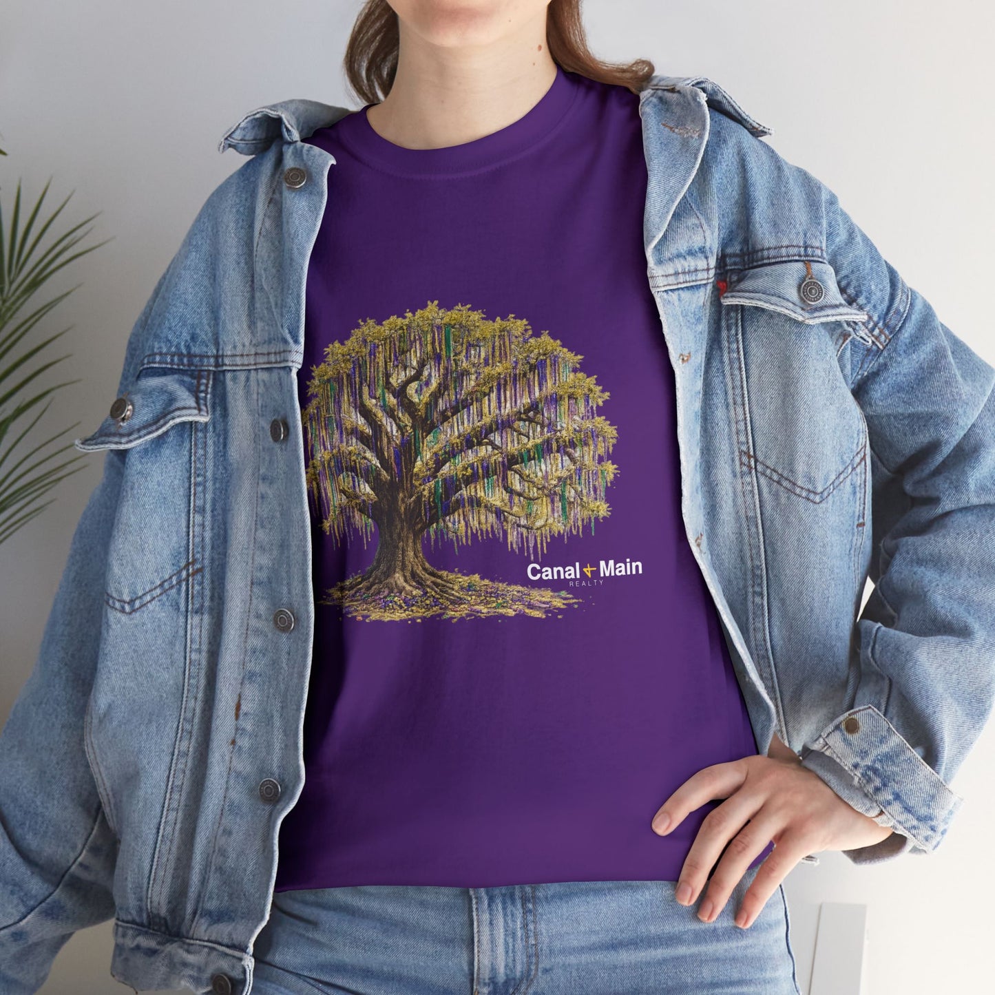 Carnival Oak Tree Canopy — Vintage Oak Tree Graphic Tee