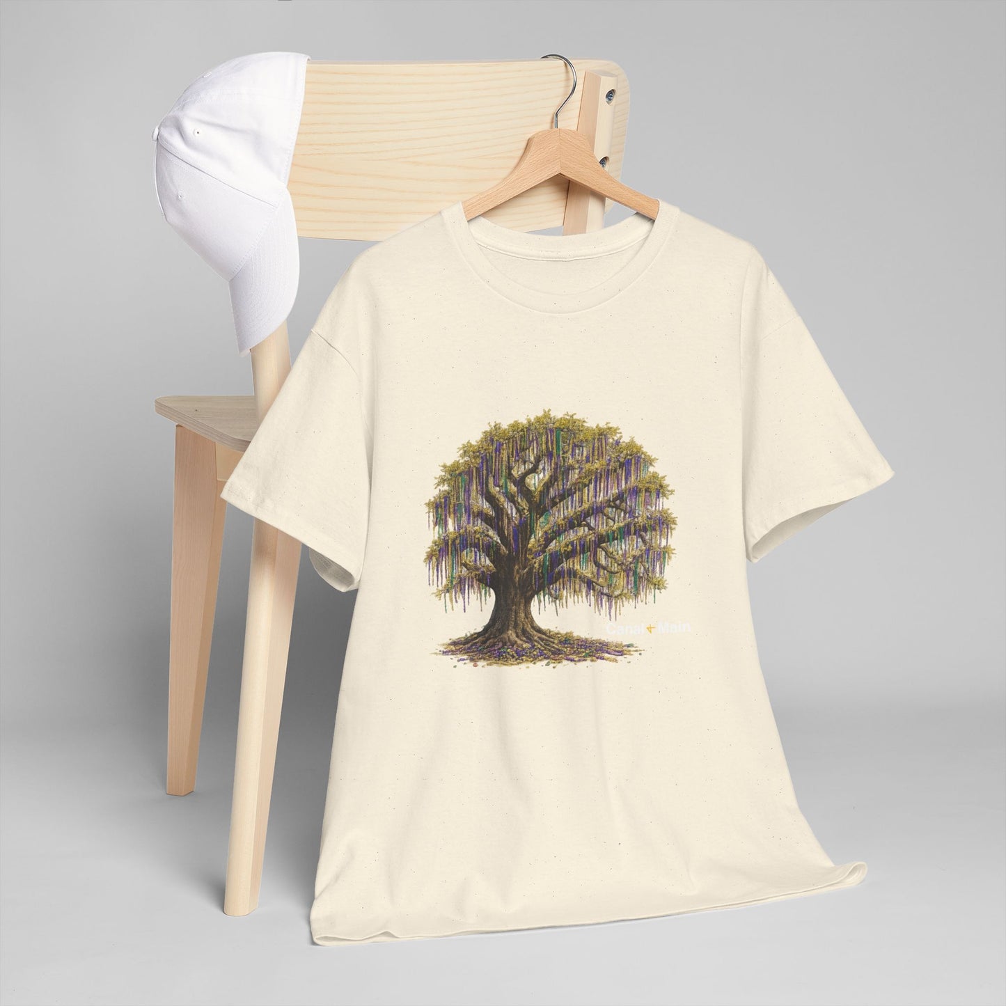 Carnival Oak Tree Canopy — Vintage Oak Tree Graphic Tee