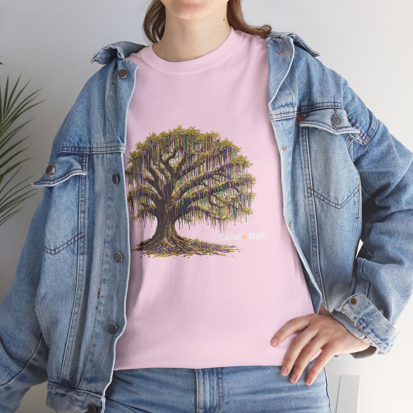 Carnival Oak Tree Canopy — Vintage Oak Tree Graphic Tee