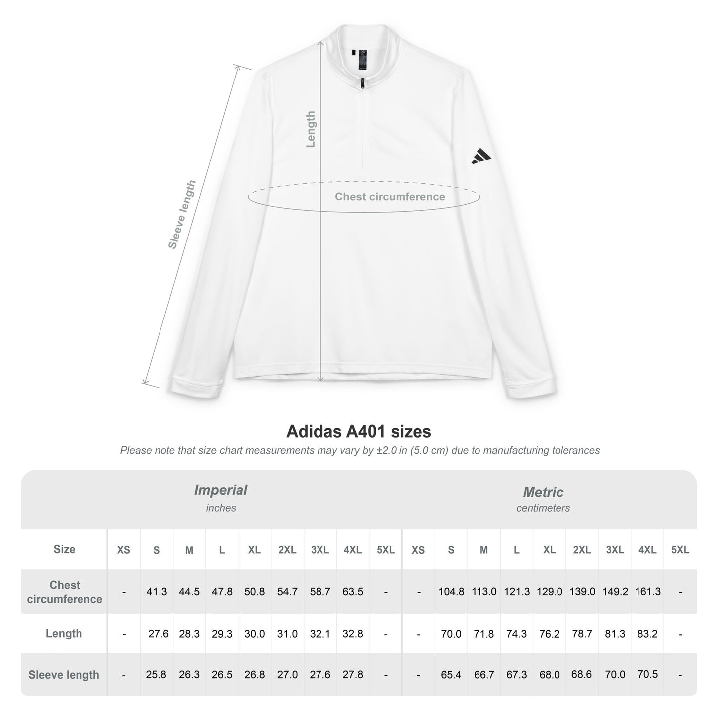 Canal & Main Embroidered adidas Quarter-Zip Pullover