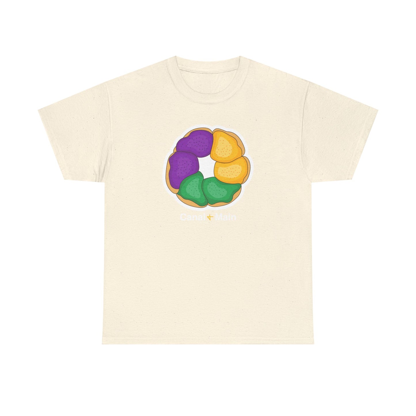 King Cake Tee — Mardi Gras Donut Design Shirt