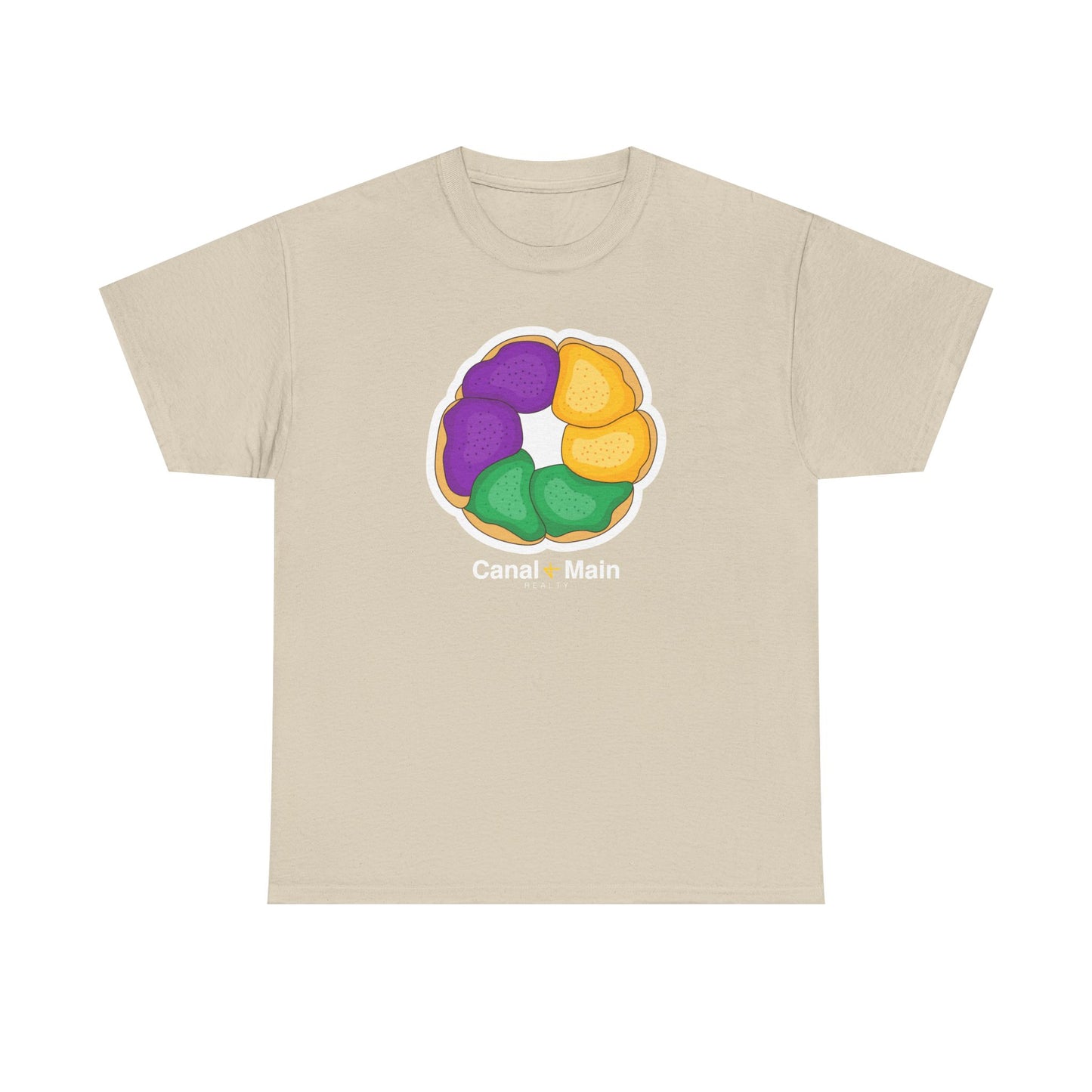 King Cake Tee — Mardi Gras Donut Design Shirt