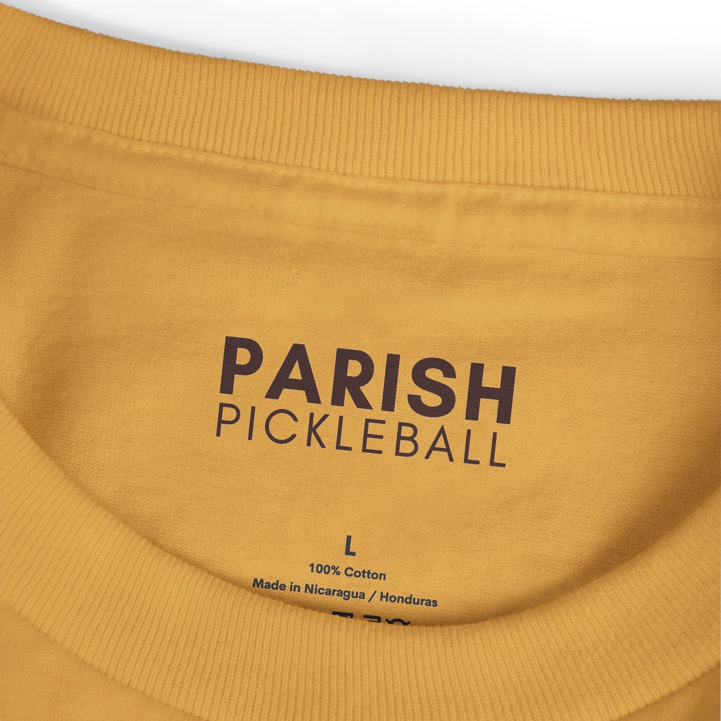 Parish Pickleball Logo Tee — Garment-Dyed Cotton Shirt