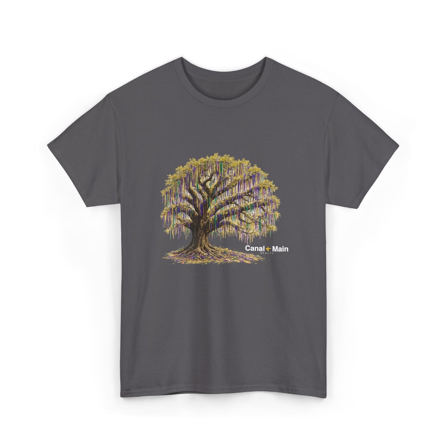 Carnival Oak Tree Canopy — Vintage Oak Tree Graphic Tee