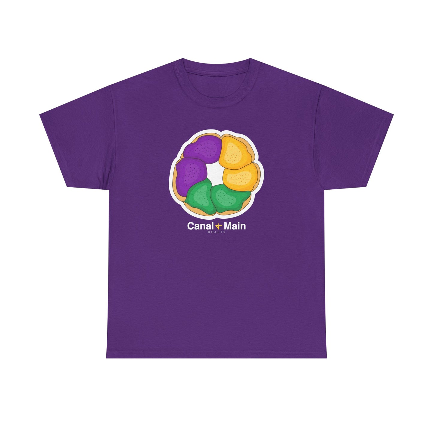 King Cake Tee — Mardi Gras Donut Design Shirt