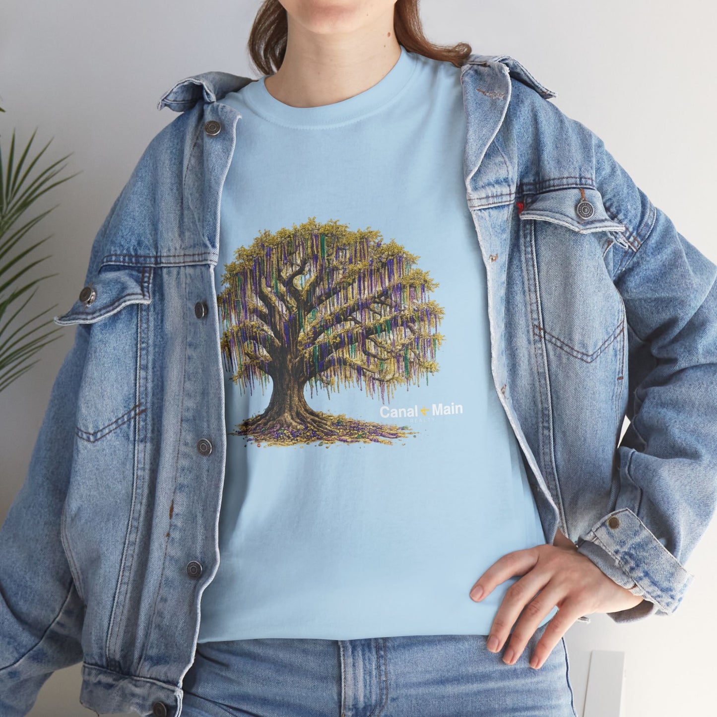 Carnival Oak Tree Canopy — Vintage Oak Tree Graphic Tee