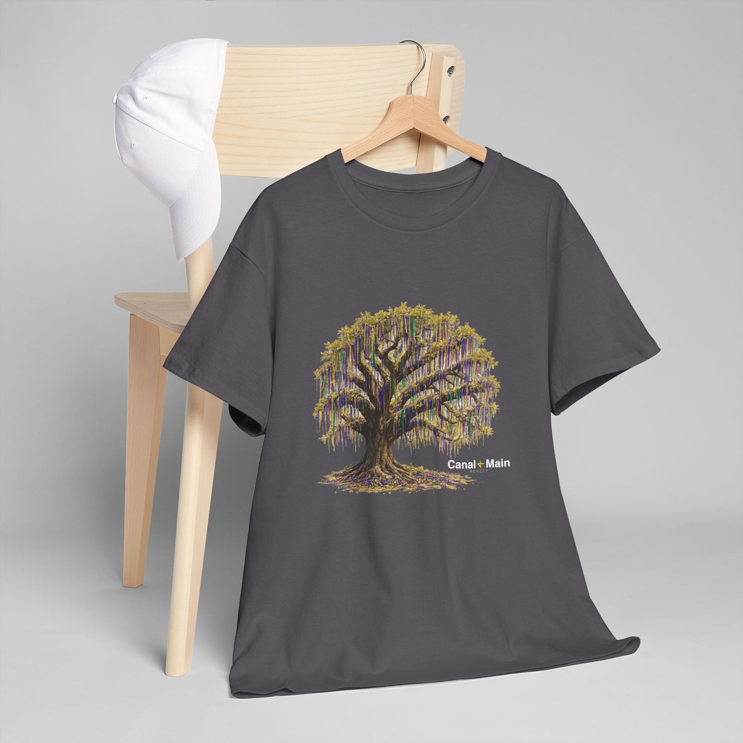 Carnival Oak Tree Canopy — Vintage Oak Tree Graphic Tee
