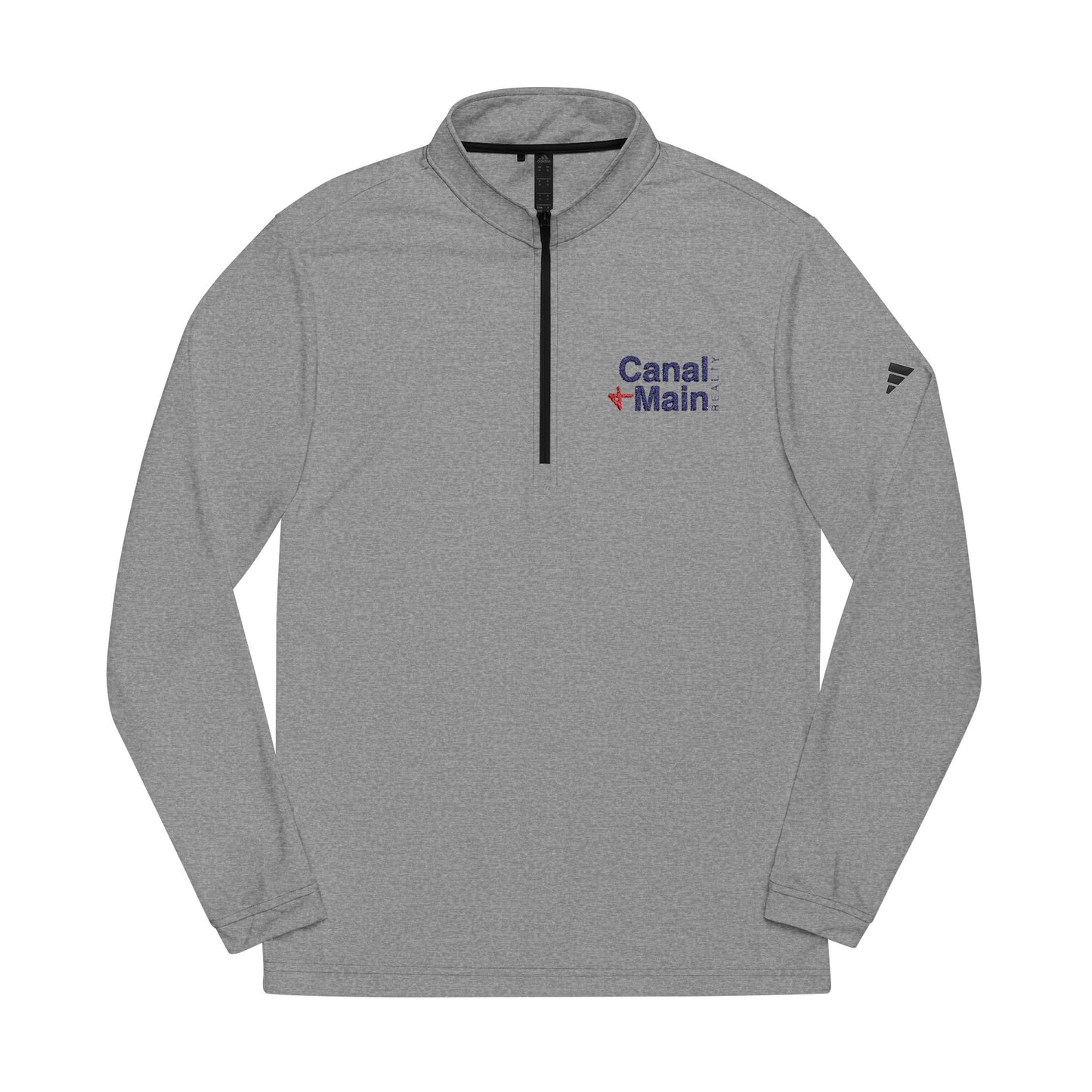 Canal & Main Embroidered adidas Quarter-Zip Pullover