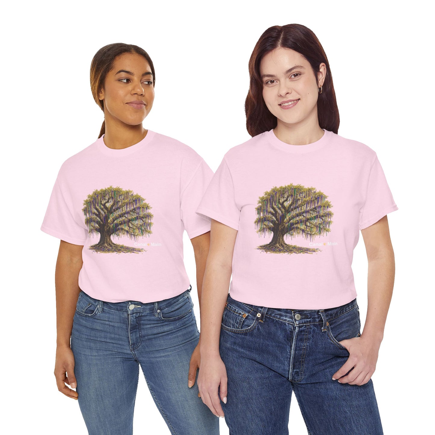 Carnival Oak Tree Canopy — Vintage Oak Tree Graphic Tee