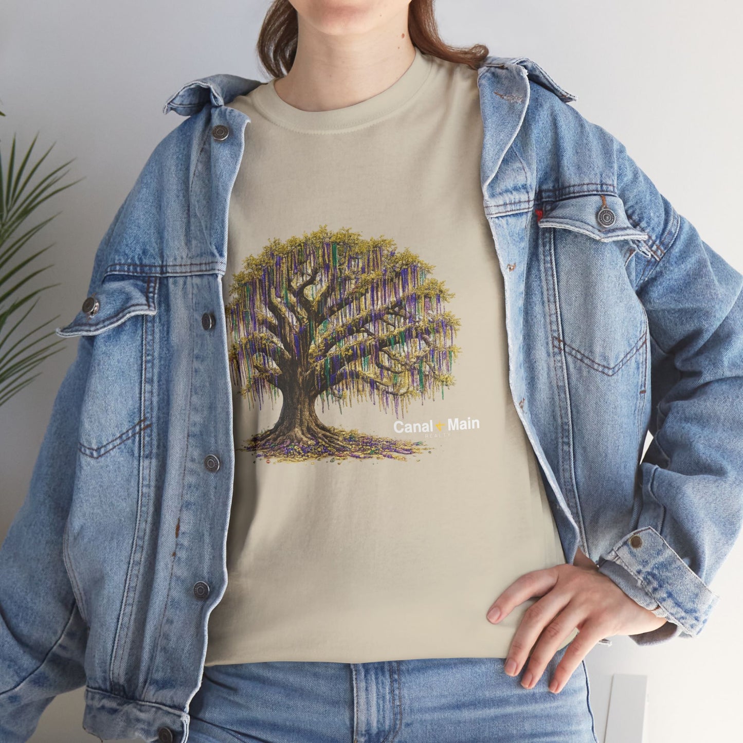 Carnival Oak Tree Canopy — Vintage Oak Tree Graphic Tee