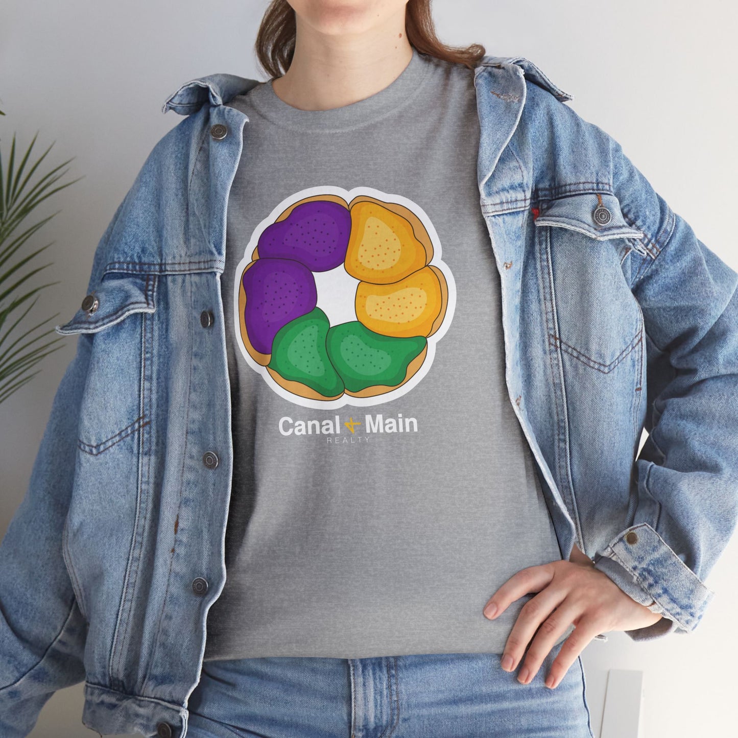 King Cake Tee — Mardi Gras Donut Design Shirt